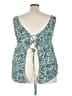 Torrid 100% Rayon Teal Sleeveless Blouse Size 3X Plus (3) - photo 2