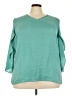 Denim 24/7 100% Polyester Teal Casual Dress Size 22 - photo 1