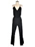 Parker 100% Silk Solid Black Jumpsuit Size XS - photo 1