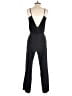 Parker 100% Silk Solid Black Jumpsuit Size XS - photo 2