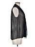 Fossil 100% Polyester Black Sleeveless Blouse Size M - photo 4