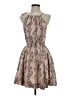Lusana Paisley Tan Pink Cocktail Dress Size 2 - photo 1