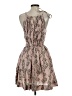 Lusana Paisley Tan Pink Cocktail Dress Size 2 - photo 2