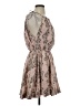 Lusana Paisley Tan Pink Cocktail Dress Size 2 - photo 4