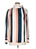 Worthington 100% Polyester Stripes Ivory Long Sleeve Blouse Size L - photo 1
