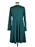 Unbranded Solid Teal Casual Dress Size M - photo 2