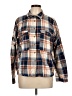 By Together 100% Cotton Plaid Blue Long Sleeve Button-Down Shirt Size L - photo 1