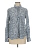 Talbots Outlet Paisley Blue Long Sleeve Blouse Size M - photo 1