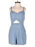 Express Solid Blue Romper Size 0 - photo 1
