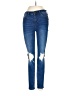 Free People Hearts Blue Jeans Size 25 waist - photo 1