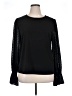 CeCe Black Long Sleeve Blouse Size XL - photo 1