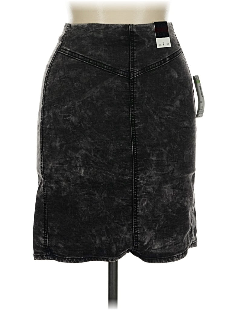 Pre-owned Bongo Denim Skirt In Black