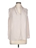 Renee C. 100% Polyester Ivory Sleeveless Blouse Size L - photo 1