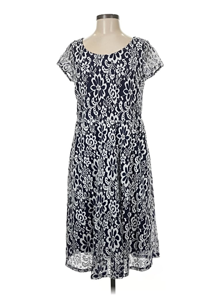 Pre-owned Ny Collection Casual Dress In Blue