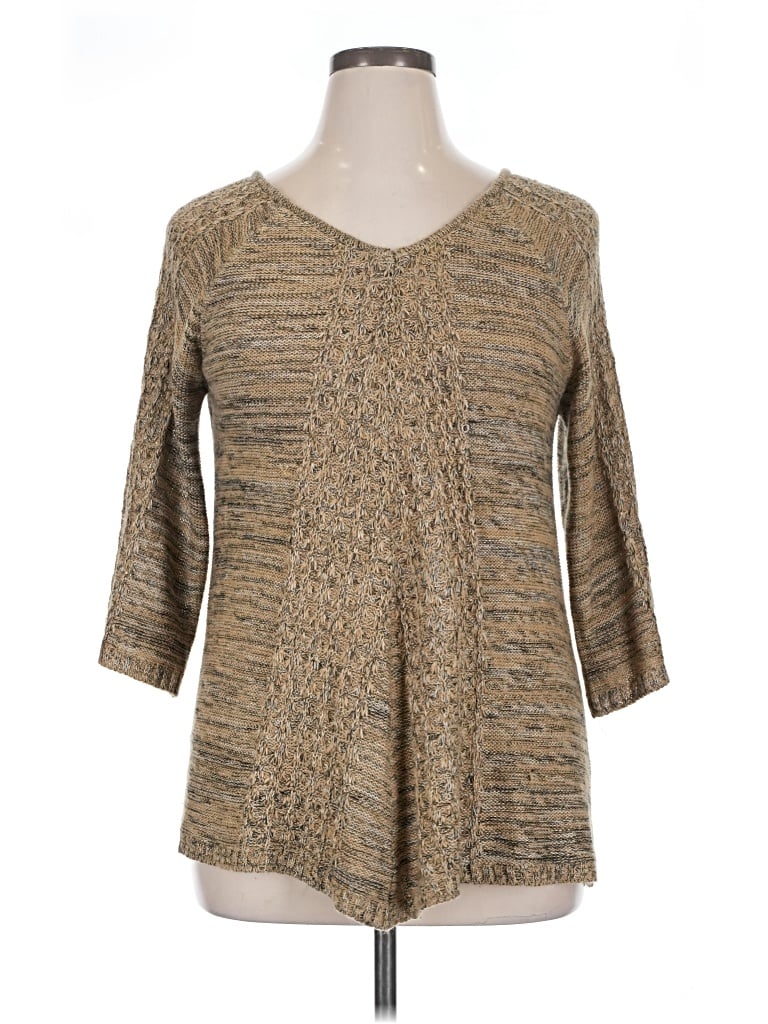 Pre-owned Faded Glory Pullover Sweater In Brown