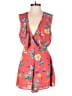 Charles Henry 100% Polyester Tropical Red Orange Romper Size S - photo 1