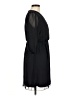 En Focus Studio 100% Polyester Solid Black Casual Dress Size 8 - photo 4