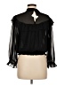 Ann Taylor 100% Polyester Black 3/4 Sleeve Blouse Size M - photo 2