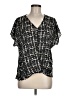 Weston 100% Polyester Black Short Sleeve Blouse Size M - photo 1