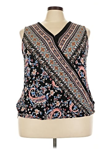 Roz & Ali Sleeveless Blouse (view 1)