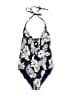 Seafolly Print Blue One Piece Swimsuit Size 8 - photo 1