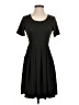 Unbranded Solid Black Casual Dress Size XS - photo 1