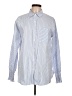 Unbranded Stripes Blue Long Sleeve Button-Down Shirt Size L - photo 1