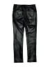 Guess 100% Polyurethane Metallic Black Casual Pants Size 8 - photo 2