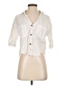 Zara Ivory White 3/4 Sleeve Button-Down Shirt Size S - photo 1