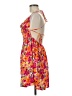 Shein 100% Polyester Tropical Pink Cocktail Dress Size 8 - 9 - photo 5