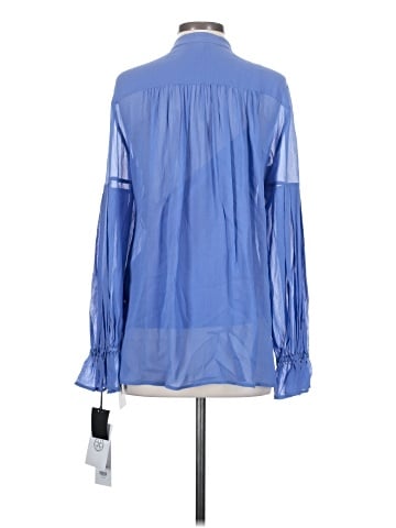Per Se By Carlisle Long Sleeve Silk Top (view 2)