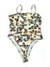 Shein Print Gold One Piece Swimsuit Size 12 - photo 1