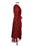 CAbi Animal Print Red Cocktail Dress Size M - photo 4