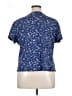 Basic Editions 100% Cotton Blue Short Sleeve Henley Size XL - photo 2