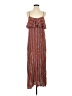 Unbranded 100% Rayon Stripes Red Casual Dress Size S - photo 1