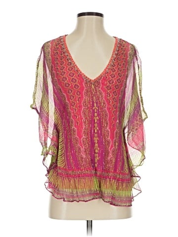 Hale Bob 3/4 Sleeve Silk Top (view 1)