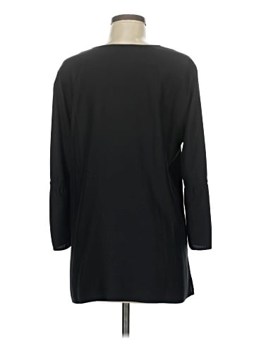 Lafayette 148 New York 3/4 Sleeve Silk Top (view 2)