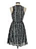 Topshop 100% Polyester Graphic Black Cocktail Dress Size 6 - photo 2