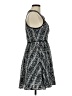Topshop 100% Polyester Graphic Black Cocktail Dress Size 6 - photo 4