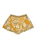 B.O.G Collective 100% Polyester Paisley Yellow Shorts Size XS - photo 1