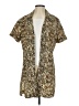 Studio 1 100% Polyester Animal Print Brown Kimono Size S - photo 1