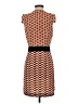 C. Luce 100% Polyester Chevron-herringbone Orange Cocktail Dress Size S - photo 2