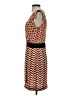 C. Luce 100% Polyester Chevron-herringbone Orange Cocktail Dress Size S - photo 5
