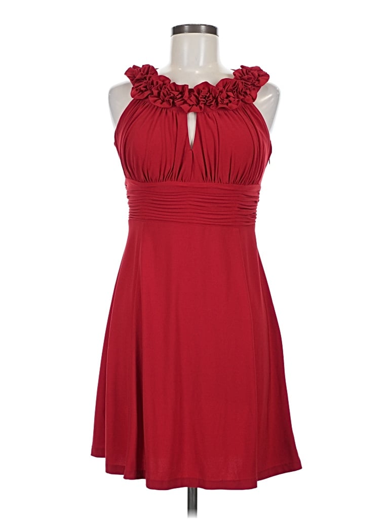 Pre-owned Signature Cocktail Dress In Red