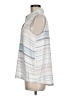 Cupio 100% Rayon Stripes Ivory White Sleeveless Button-Down Shirt Size M - photo 5