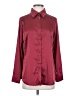 Unbranded Solid Burgundy Long Sleeve Blouse Size S - photo 1
