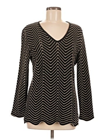 Escada by Margaretha Ley Long Sleeve Top (view 1)