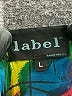 Label Graphic Black Cocktail Dress Size L - photo 7