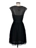 J.Crew 100% Polyester Chevron-herringbone Black Casual Dress Size 2 - photo 2
