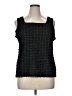 New Directions Black Sleeveless Blouse Size 1X - photo 1